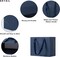 Navy Blue Kraft Gift Bags with Ribbon Handles (12-Pack) – Small Reusable Paper Bags for Shopping, Weddings, Party Favors, Retail & Merchandise (Navy Blue)